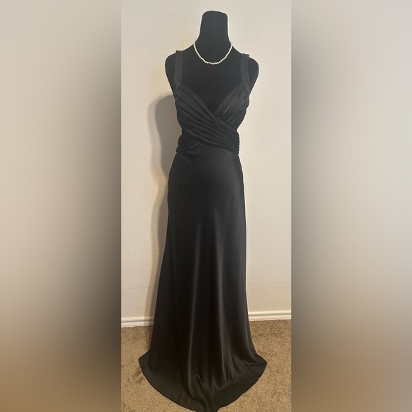 BCBGMaxAzria Classic Black Maxi Dress - Picture 3 of 14